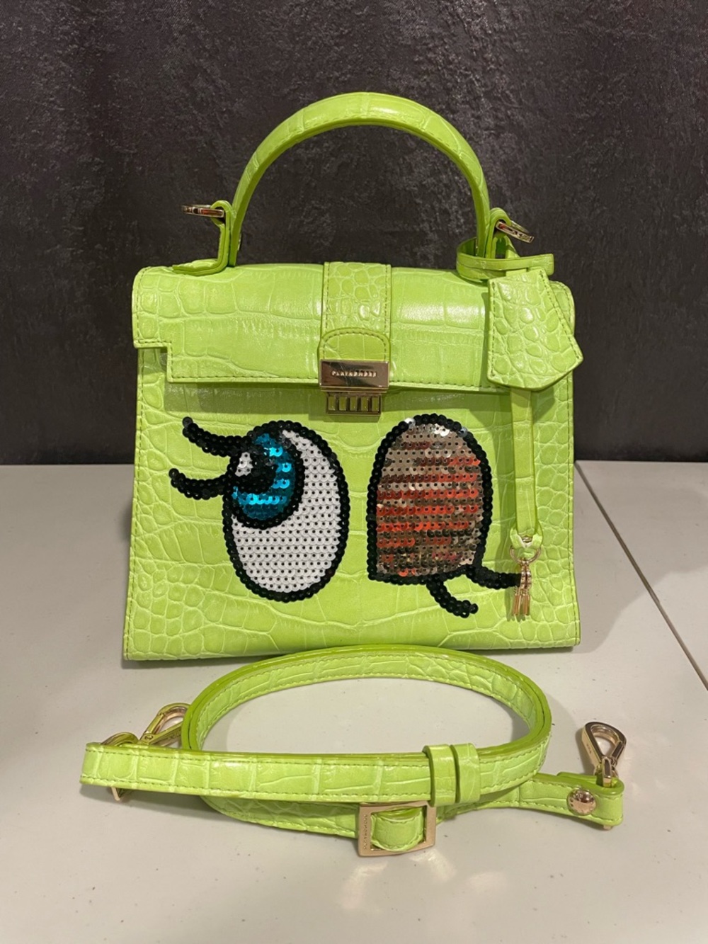 PLAYNOMORE WINKYGIRL bag in Lime Green